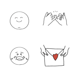 [LINE絵文字] ••シンプル♡絵文字••の画像