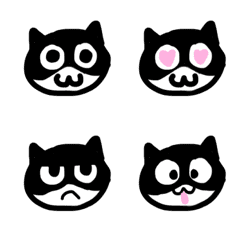 [LINE絵文字] ゆるぬこ絵文字の画像