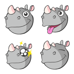 [LINE絵文字] Rhino LINE Emojiの画像