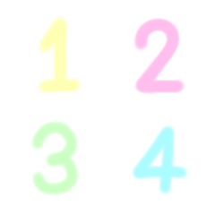 The pastel numbers