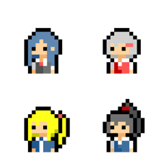 [LINE絵文字] ドット絵 ピクセルピーポー2の画像