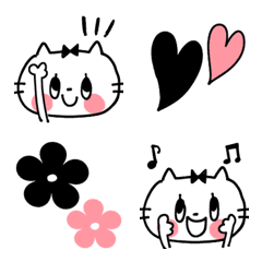 [LINE絵文字] ポップなねこちゃん1の画像