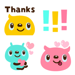 大人かわいい♡カラフル絵文字の絵文字メイン画像