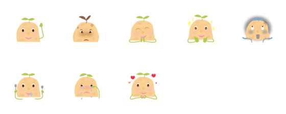 [LINE絵文字]potato babyの画像一覧