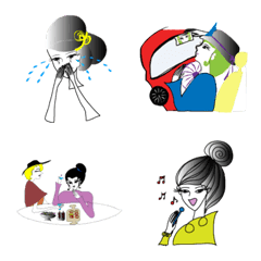 [LINE絵文字] 毎日使えるオシャレな大人の絵文字3の画像