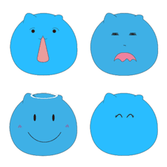 [LINE絵文字] Blue monster's mission-Emojiの画像
