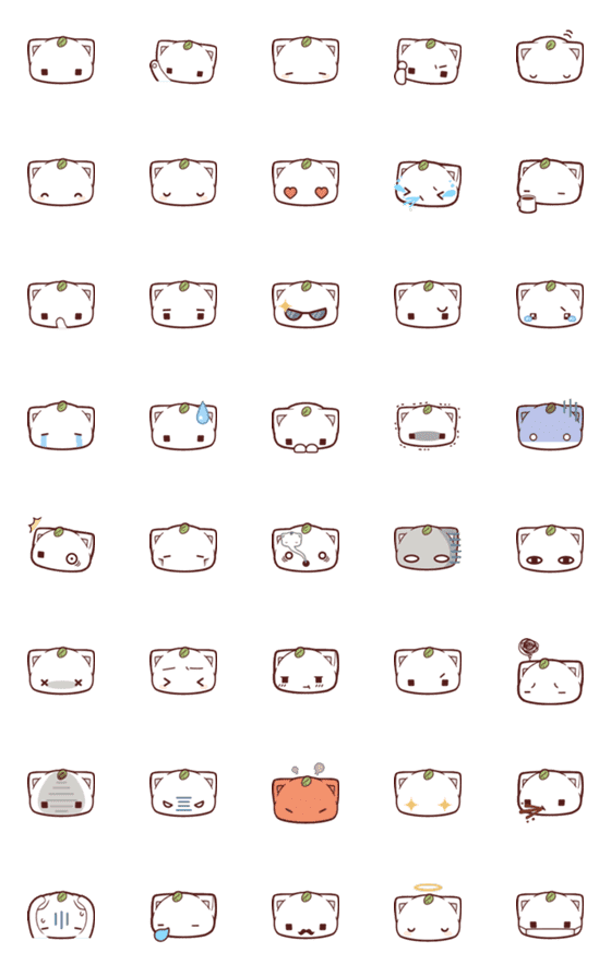 [LINE絵文字]Cat drinking coffee Latte ＆ Caffo emojiの画像一覧