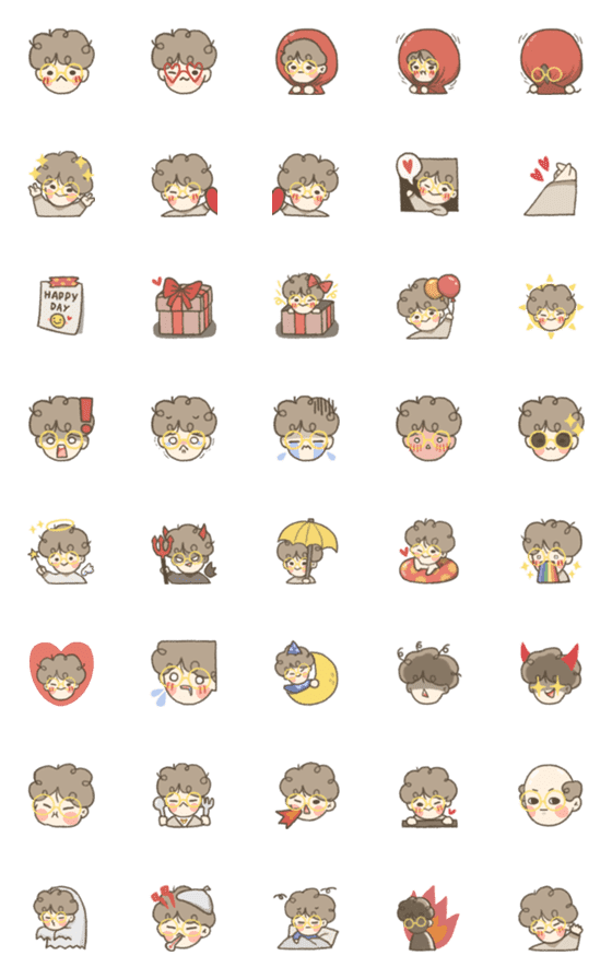 [LINE絵文字]Keeorn Boy (Emoji)の画像一覧
