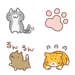 [LINE絵文字] ほんわかしたねこ絵文字の画像