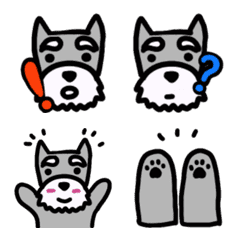 [LINE絵文字] シュナウザーのベル坊の画像
