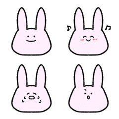 [LINE絵文字] うさぴえもじの画像