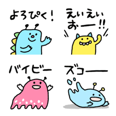 [LINE絵文字] しょぼい怪獣の画像