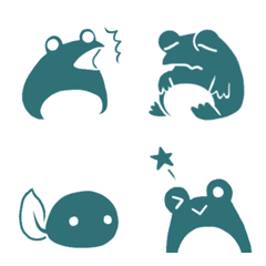 [LINE絵文字] もちもちがえる3の画像