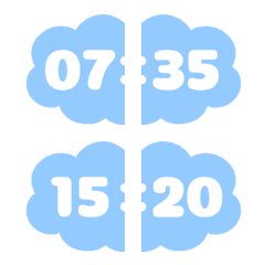 [LINE絵文字] [ time ] Cloudyの画像