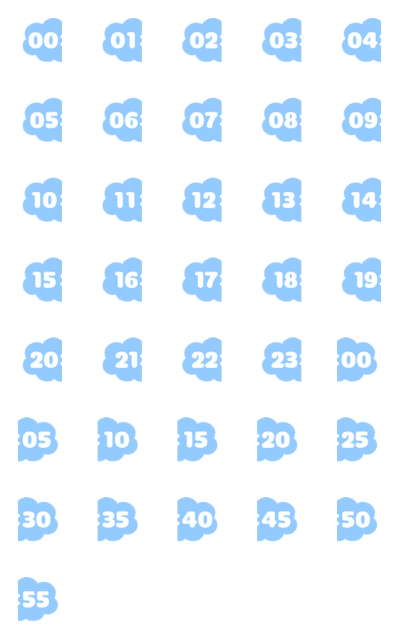 [LINE絵文字][ time ] Cloudyの画像一覧