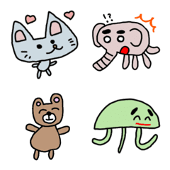 ほんわかアニマルの絵文字メイン画像