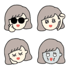 [LINE絵文字] Simple てがき 大人ガーリー 3の画像