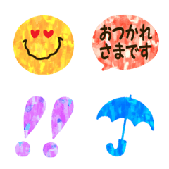 [LINE絵文字] ニコちゃん♥️ビビッド＆ニュアンスカラーの画像