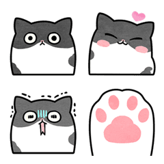 [LINE絵文字] クールタキシード猫 絵文字の画像