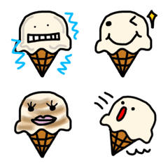 [LINE絵文字] みんな大好きアイスクリーム絵文字の画像