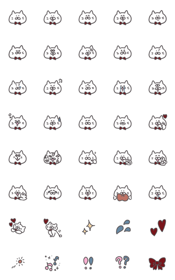 [LINE絵文字]ねこねこ☆絵文字の画像一覧