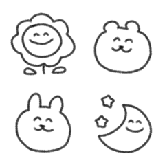 [LINE絵文字] Simple てがき 記号 にっこりの画像