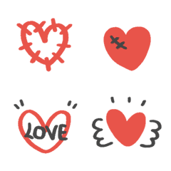 [LINE絵文字] Emoji heartheart miniの画像