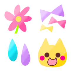 [LINE絵文字] グラデーションねこ♡の画像