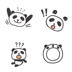 [LINE絵文字] panda Vの画像