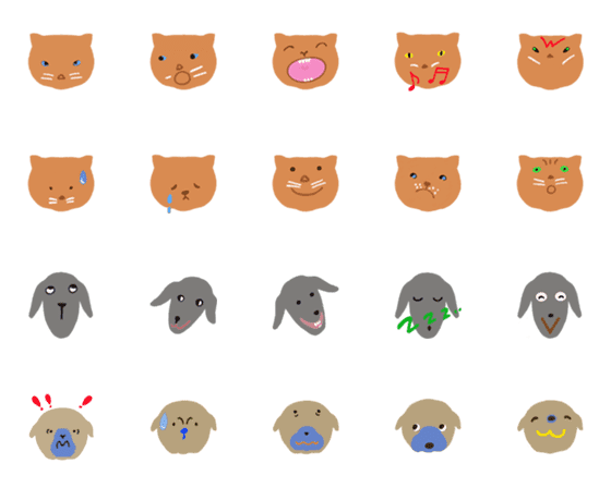 [LINE絵文字]子猫のチビちゃんは楽しそう。の画像一覧