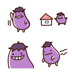 ナスの日々色々絵文字の絵文字メイン画像