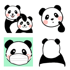 パンダ40面相（無言）の絵文字メイン画像