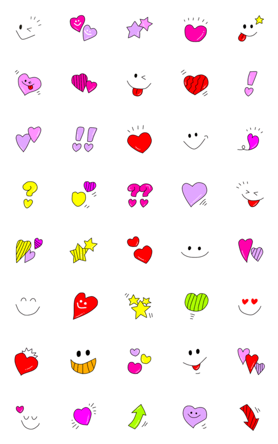 [LINE絵文字]Cute heart symbolの画像一覧