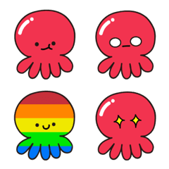 [LINE絵文字] lovely octopus2の画像