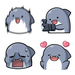 [LINE絵文字] Shahimi shark Emoji 2の画像