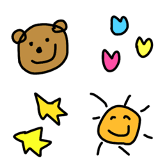 【子供が描いた本気の絵文字❤︎】の絵文字メイン画像