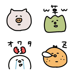 [LINE絵文字] ゆるっとゆるダジャレ♡絵文字の画像