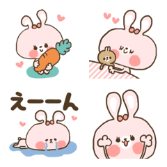 [LINE絵文字] らぶうさぎ絵文字の画像