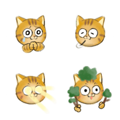 [LINE絵文字] わがやのとら(茶トラ/ネコ/猫ちゃん)の画像