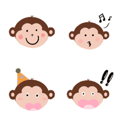 [LINE絵文字] Oh my little monkeyの画像