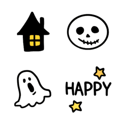 [LINE絵文字] 【Halloween❤︎かわいいお化けたち❤︎】の画像