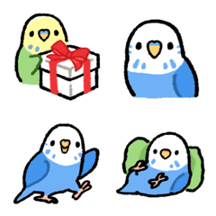 [LINE絵文字] ラクガキ動物園55-2【セキセイインコ7】の画像