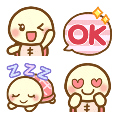 [LINE絵文字] 毎日使える♥【かめ子】の絵文字の画像