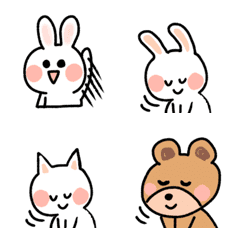 [LINE絵文字] animals ＆girlsの画像