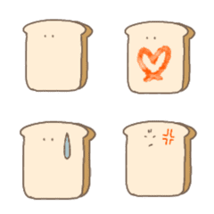 食パンくん。絵文字バージョンの絵文字メイン画像