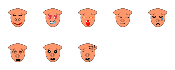 [LINE絵文字]a pig？の画像一覧