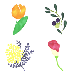 ふくふく植物の絵文字メイン画像