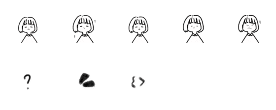 [LINE絵文字]focus emoji .の画像一覧