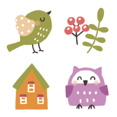 ✳︎北欧✳︎小鳥の毎日絵文字✳︎の絵文字メイン画像