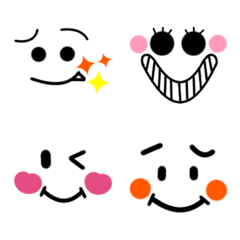 [LINE絵文字] 気持ちを伝える★顔絵文字25の画像
